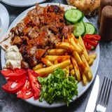 Dönerteller Scheibenfleisch